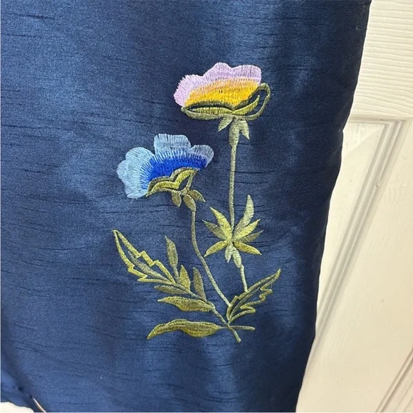 🌸 Eshakti Wayward Fancies Floral Embroidered Trapeze Dress 14 XL GORGEOUS HTF - Picture 4 of 12